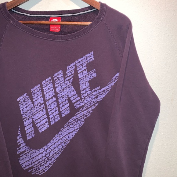 Nike Sweaters - Nike Spell Out / Big Swoosh Crew Neck Sweater